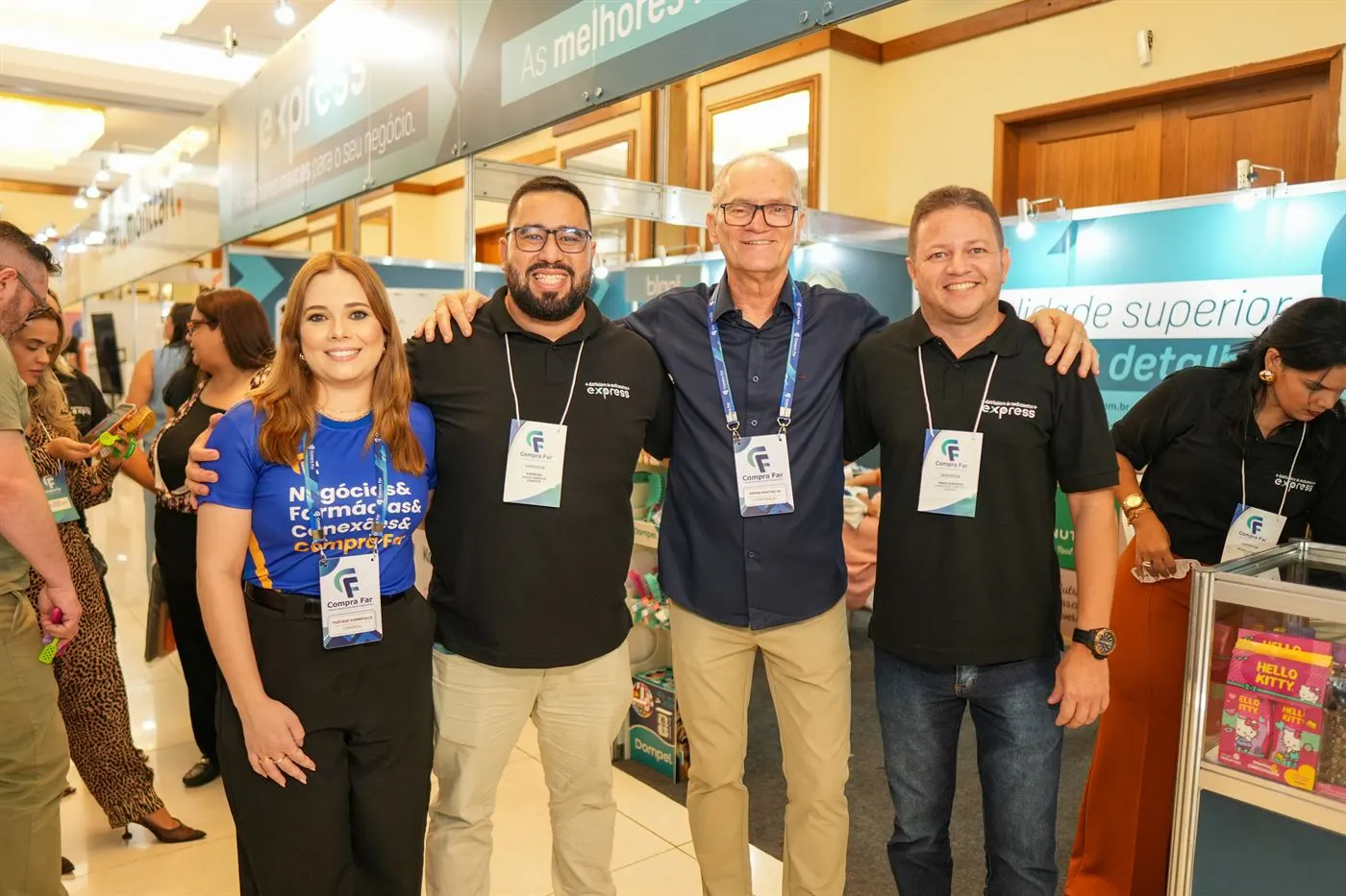 Networking na área de exposição