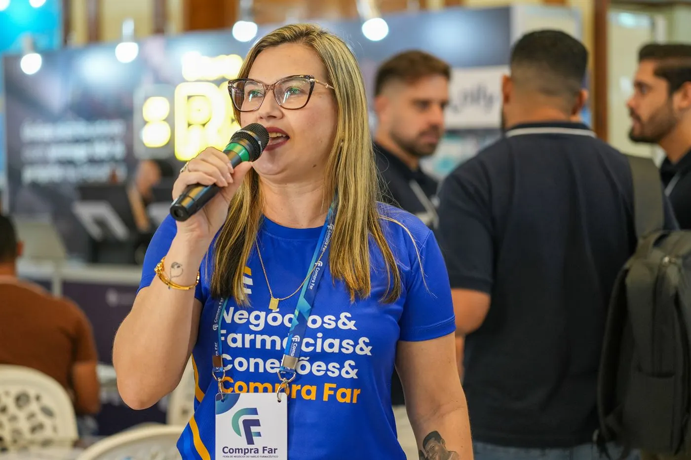 Momento de conteúdo na feira